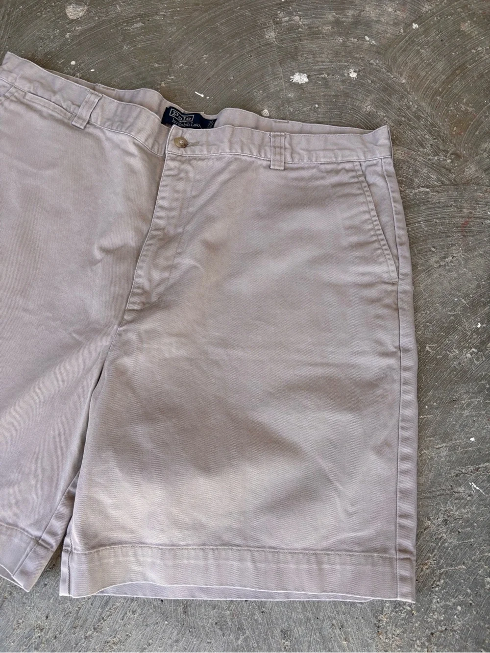 Vintage 90s RL Ralph Lauren POLO Chino Shorts Twill Men’s Size 40 Made In Mexico